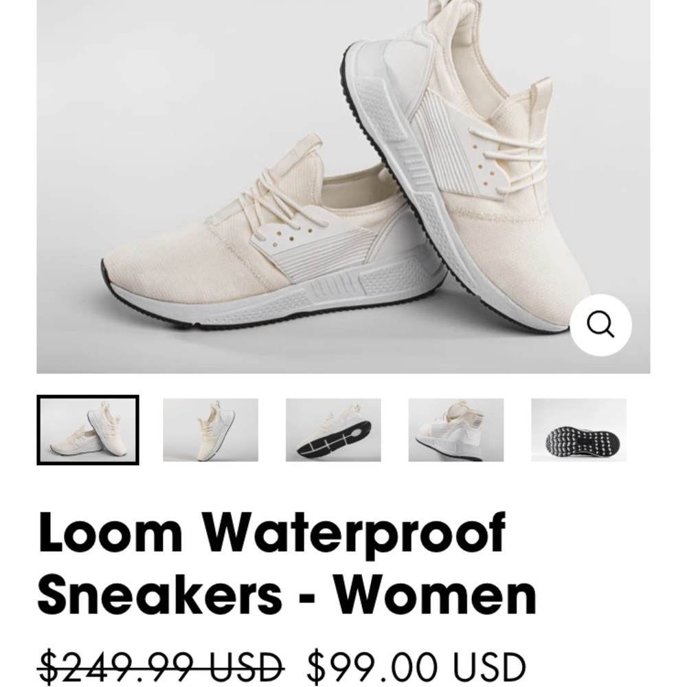 Look waterproof sneakers white/cream